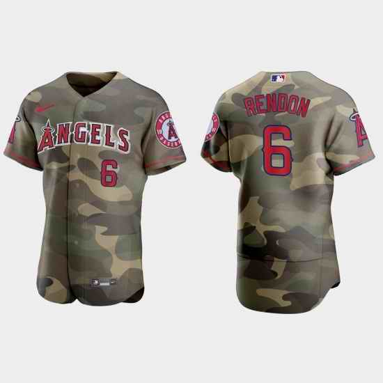 Los Angeles Angels 6 Anthony Rendon Men Nike 2021 Armed Forces Day Authentic MLB Jersey  Camo
